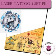 LASER Temporary Tattoo Transfer Paper - Movie FX - Tattoos Are Waterproof 5sets