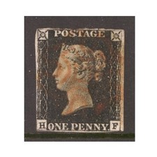 1840 1d  Black SG 2 H.F.  