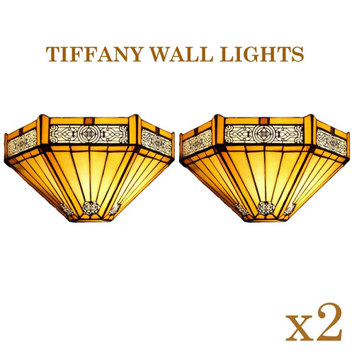Tiffany style multicolor pair - tiffany,
