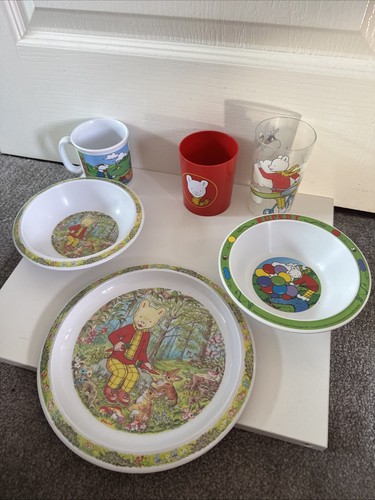 Vintage rupert bear plastic - vintage,