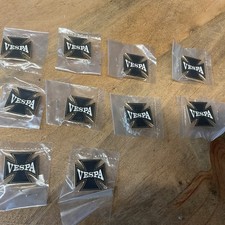 10 Vespa  scooter  Badges Still Sealed In Bags.