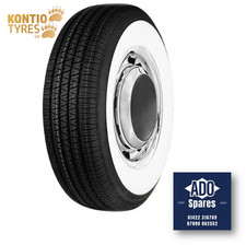 Kontio Whitepaw - 185/80R13 - 73mm Whitewall - Ford Zephyr, Zodiac + More