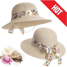 Ladies Women Sun Hat Straw