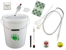 25L Cider Making Kit Beginner's Guide Yeast Journal Hydrometer Campden Tablets
