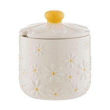 Daisy Sugar Bowl Jar With Lid