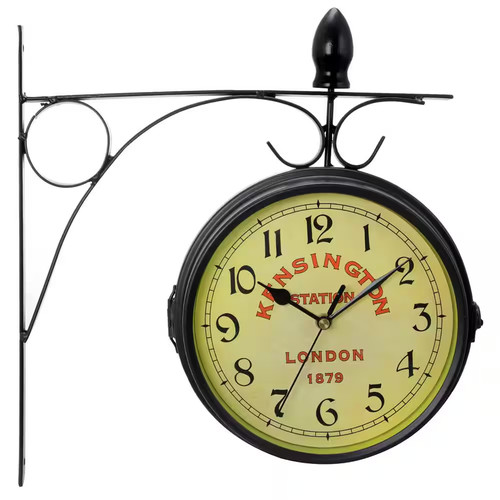 Double sided wall clock - double,