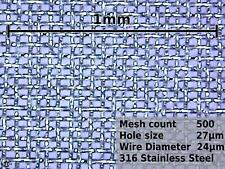0.027mm hole (500 mesh) 316