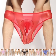 Men Underwear Panties Bikini Plain Free Size Nylon Brief Stretch