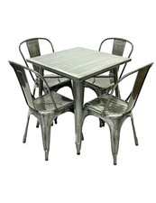 Metal Tolix Dining sets, Tolix Balcony Sets, Coffee Shop Furniture Ideas