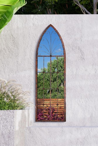 Metal rustic large arched - metal,