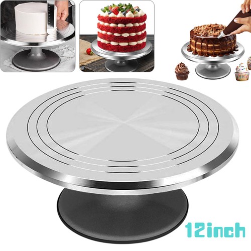 Cake turntable aluminum - 12'',