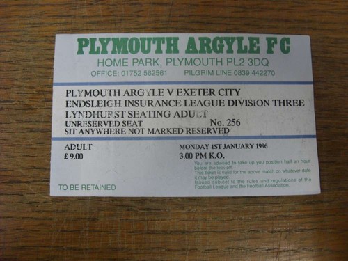1996 ticket plymouth - 01/01/1996, ticket: