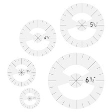 5Pcs Circle Ruler Quilting Template Set Circle Templates for Quilting6297