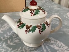 Emma Bridgewater Bird & Holly Berry Dolly size Tea Pot  New Best
