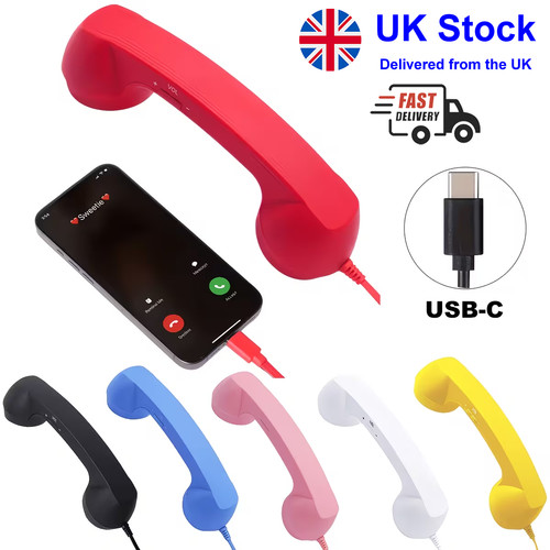 Retro telephone handset - retro,