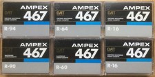6x Ampex DAT Digital Audio