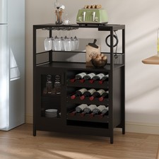 Wine Bar Cabinet with Mesh