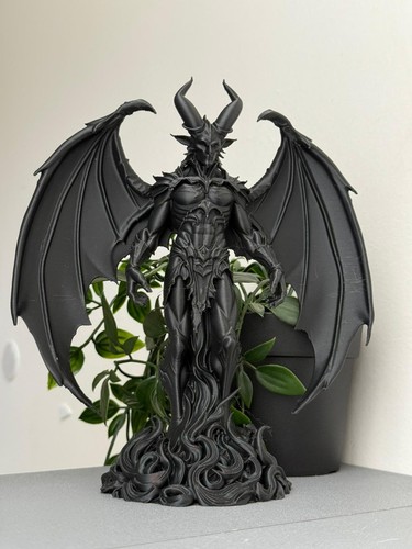 Winged demon ornament - winged,