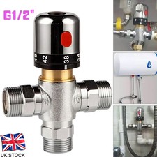 15mm Thermostatic Mixing Blending Valve Bidet Cold Hot Water Heater Shower Mixer
