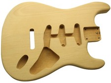 Raw alder Stratocaster body