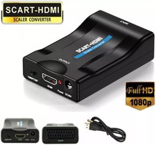 SCART To HDMI Converter Adapter Composite Video Audio Adaptor SKYBOX DVD 1080P