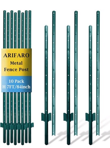 Metal fence posts pack - pack, of