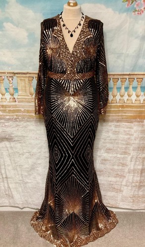 Evening dress size gold - 18,