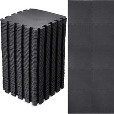 Black Interlocking Mat Yoga