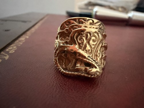 9ct gold saddle ring - saddle, ring.