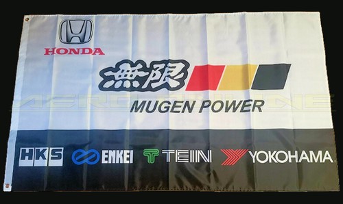 Mugen power white flag for - flag,