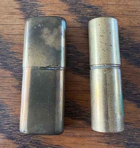 Brass cigarette lighters - ,, x2