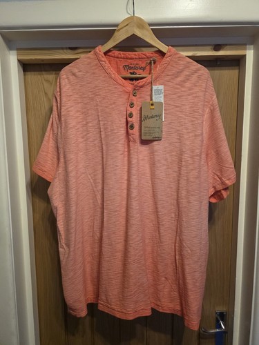 Mens mantaray neck - y-neck, pink