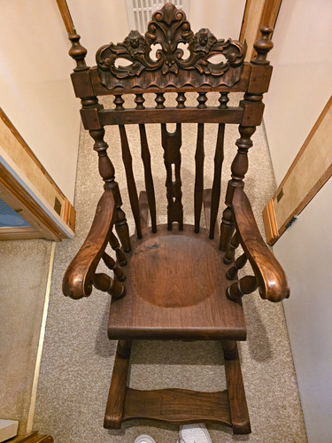 Childs dark brown - brown, wooden