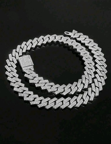 Mens iced out chain steel - mens,