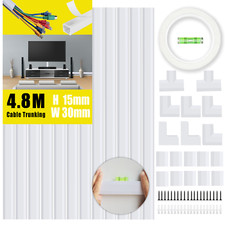 4.8M TV Cable Tidy White Cable