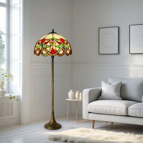 Tiffany floor lamp - tiffany, inch