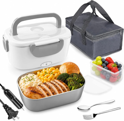 Electric food warmer lunch box - food,