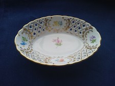 Herend Mille Fleurs Reticulated Trinket Dish, Basket