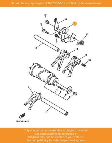 Yamaha stopper shift bar - yamaha,