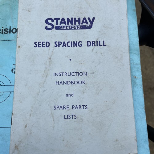 Stanhay seed spacing - , drill