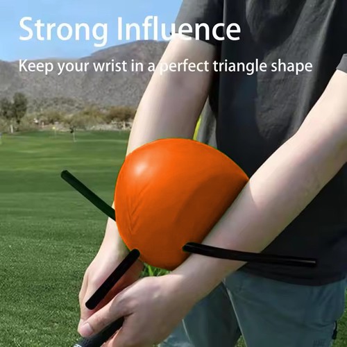 Orange golf swing - golf, trainer