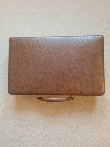 Antique ostrich leather - antique,