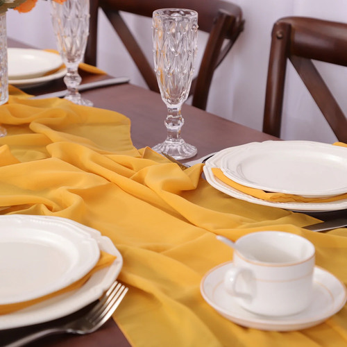 Chiffon table runner gauze - runner,