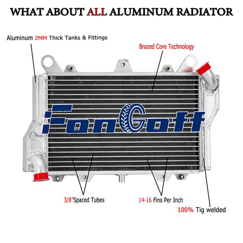 Row aluminum radiator - aluminum,