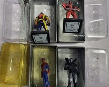 Marvel Eaglemoss Figurines  Bishop #92, Deadpool #56, Spider-Man, War Machine