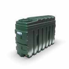 TITAN 1000L BUNDED Slimline Domestic Heating Oil Tank with Watchman & Outlet Kit