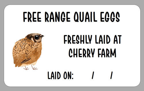 Personalised quail egg box - egg,