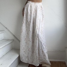 Reformation Madeline Palm 100% linen maxi skirt.