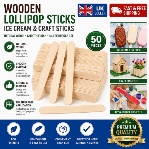Wooden lollipop sticks lolly - wooden,
