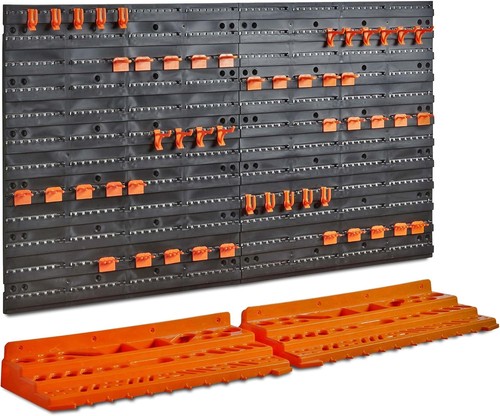Wall mounted tool peg board - mounted,